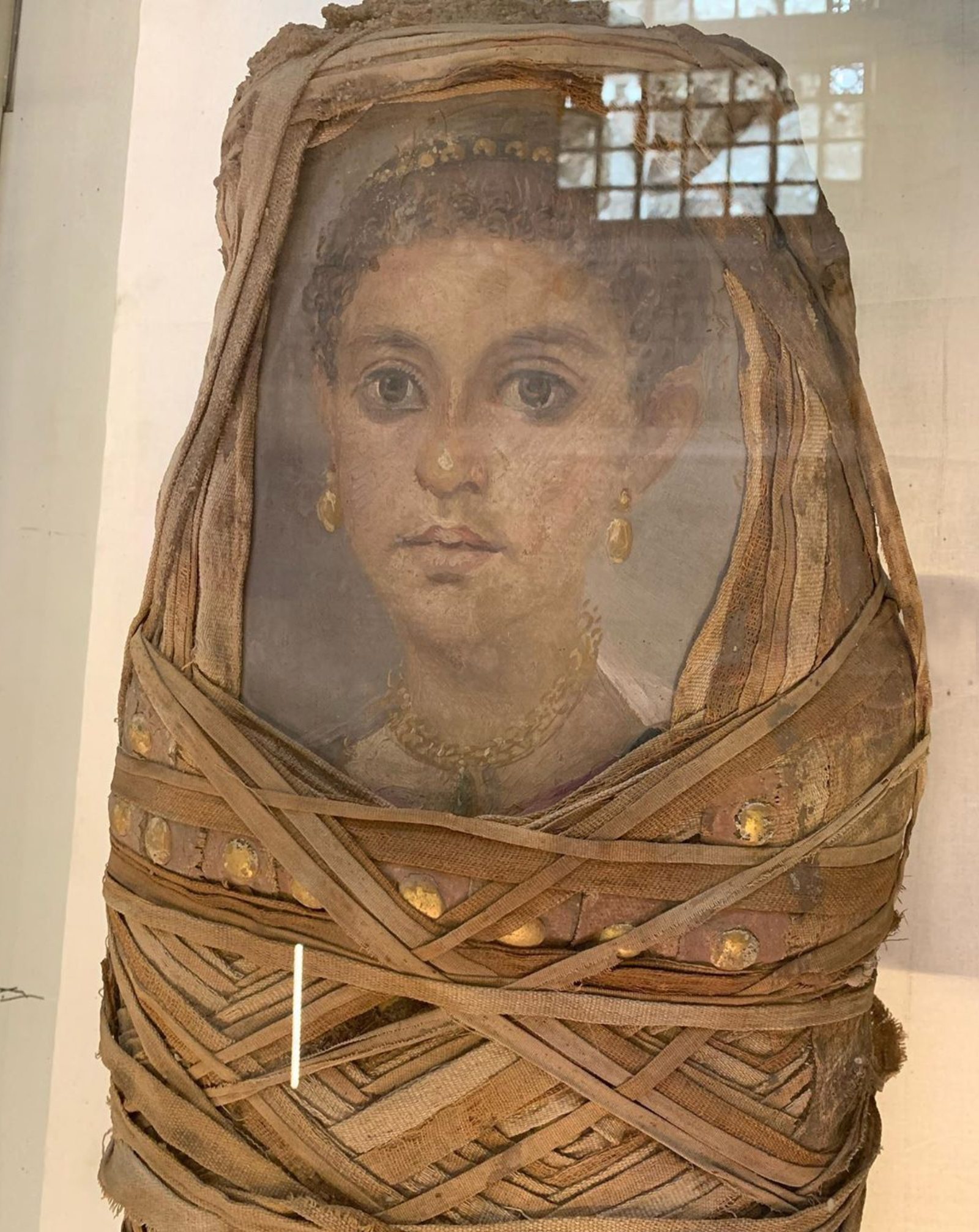 Fayum mummy portrait of a child